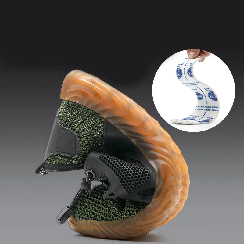 Мужские кроссовки дышащая защитная обувь мужские легкие рабочие ботинки со