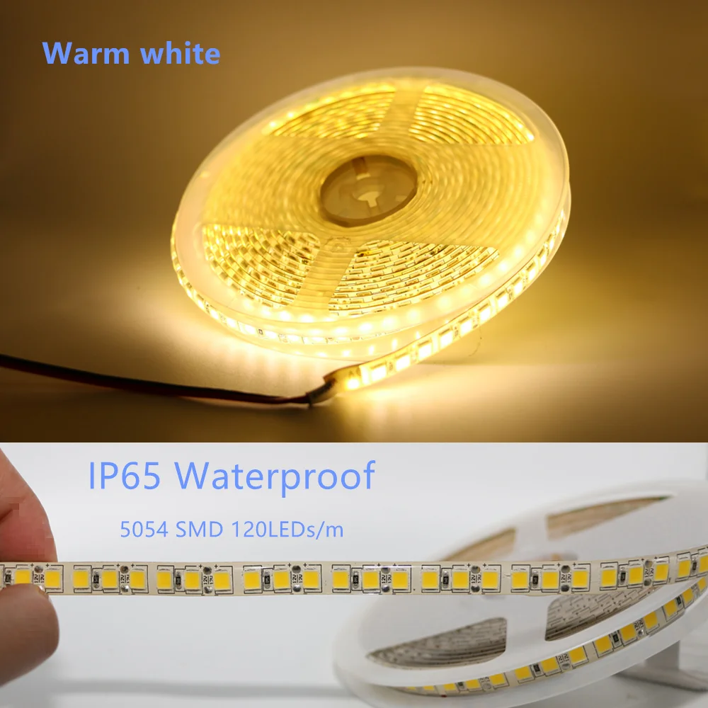 Водонепроницаемая светодиодная лента IP65 12 В постоянного тока 5 м 2835 5630 5050 SMD 300