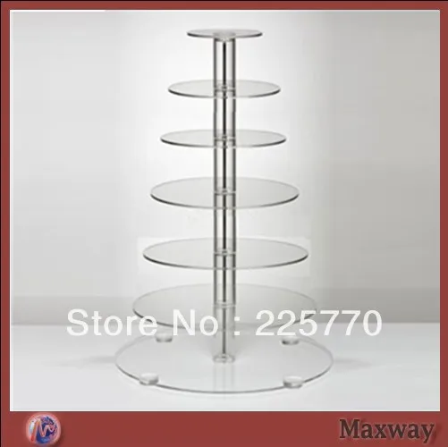 

Free shipping 7 Tier crystal Acrylic Cupcake Stand