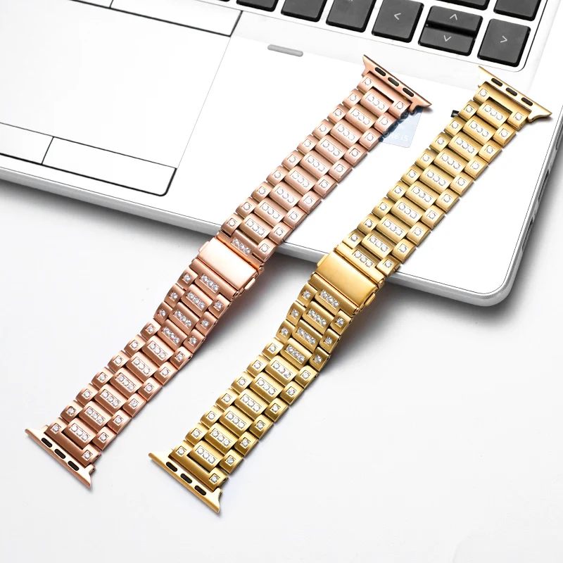 Ремешок из нержавеющей стали для Apple Watch 42 мм 38 металлический наручный ремешок Iwatch