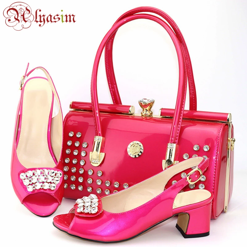 MAMA/обувь в нигерийском стиле итальянский дизайн Женская обувь комплекте с