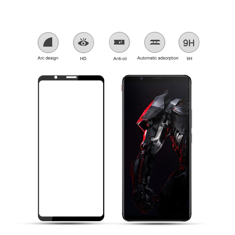 3D закаленное стекло для ZTE Nubia Red Magic Mars полное покрытие экрана Защитная пленка