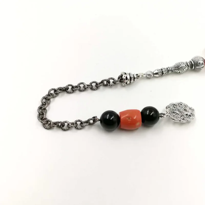 Натуральный коралловый браслет Tasbih большого размера ценный подарок для жены все