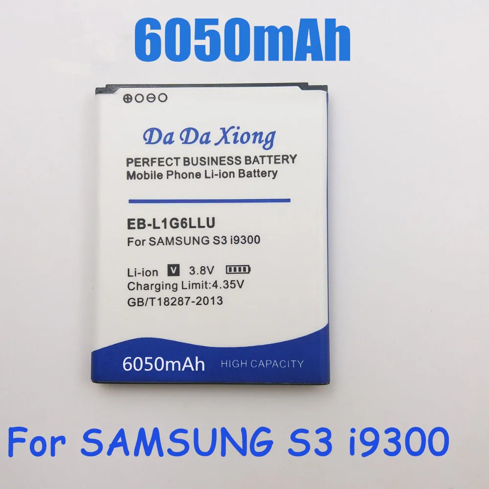 6050 мА/ч EB L1G6LLU батарея для Samsung S3 i9300 i747 i9308 i9305 i879 i9060 i9301 i9118 i9082 i535 L710 M440S