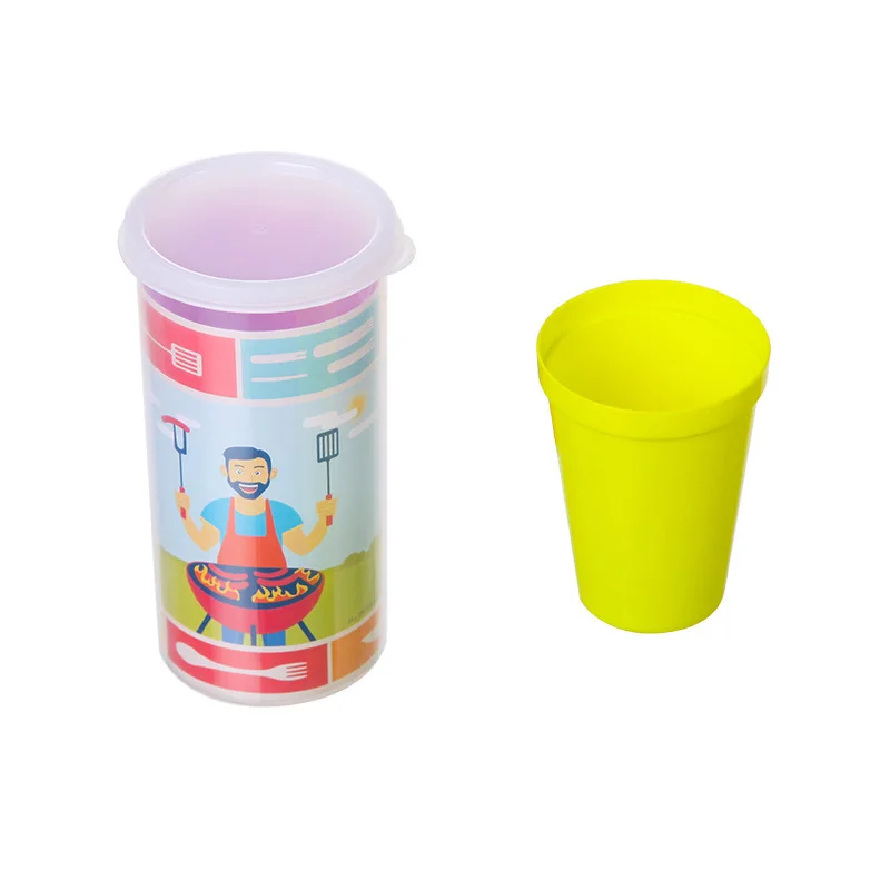 6Pcs/lot Outdoor Camping Tableware Heat Resistant Travel Cups Set Picnic Supplies Hiking Utensils | Спорт и развлечения