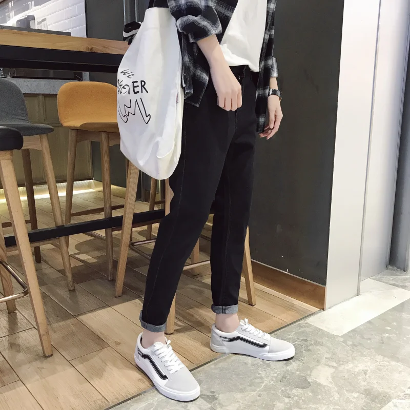 Мужские узкие джинсы синие эластичные прямые в ковбойском стиле размер 36