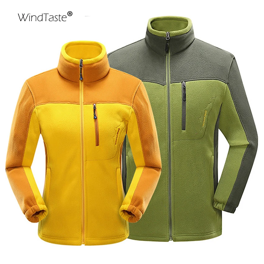 WindTaste мужские и женские Зимние флисовые куртки из флиса уличные спортивные