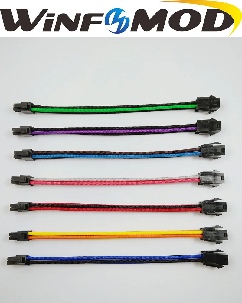 ATX EPS ЦП 4 контактный разъем Мама к папе 18AWG удлинитель питания кабель с красным