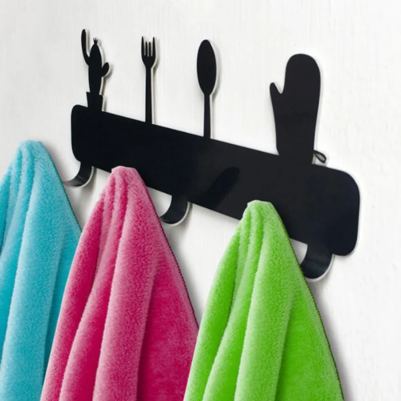 Кухня Кактус 3 крючка домашний Ванная комната Декор стены Винтаж Стиль пальто