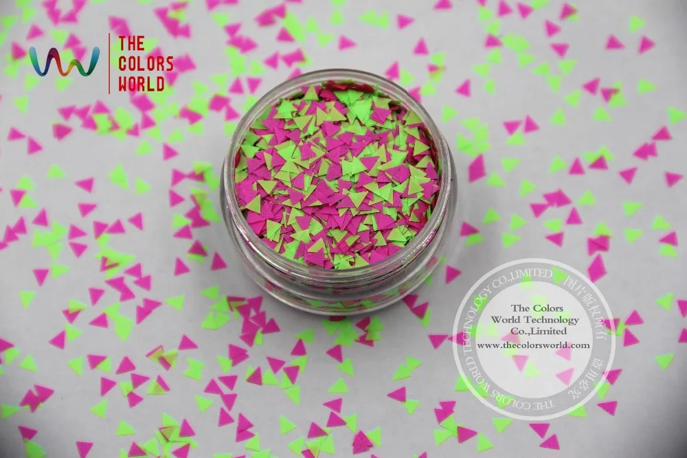 TF3-368 смешанные цвета и треугольные формы блеск для дизайна ногтей гель лак клей