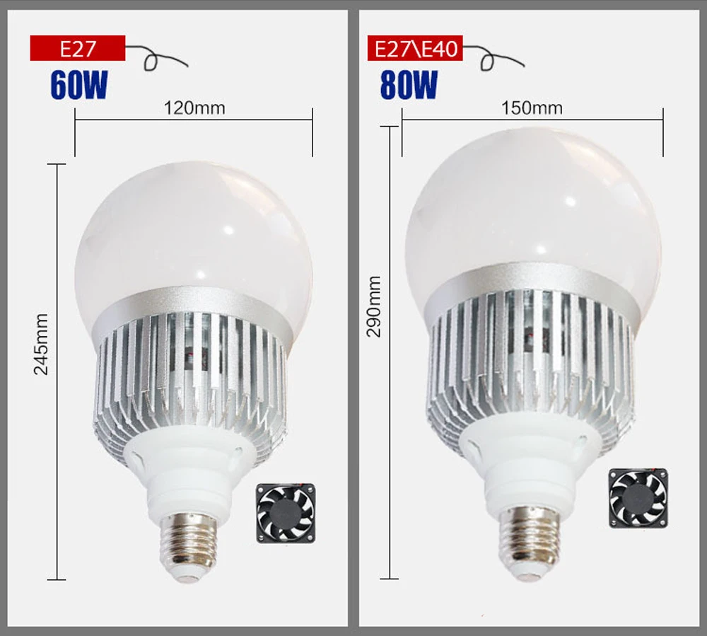 Высокомощная Светодиодная лампа 30 Вт 150 3535SMD E40 E27 светодиодная для склада AC220V