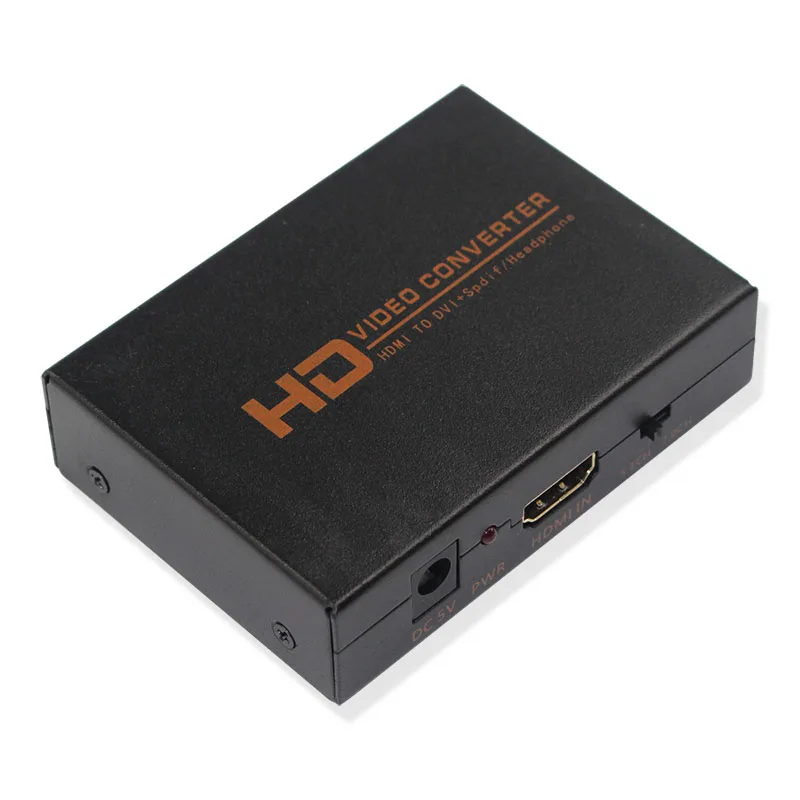 HDMI к DVI конвертер адаптер с оптическим выходом и 3,5 мм аудио разъем для HD ТВ проектор PS4 ТВ коробка