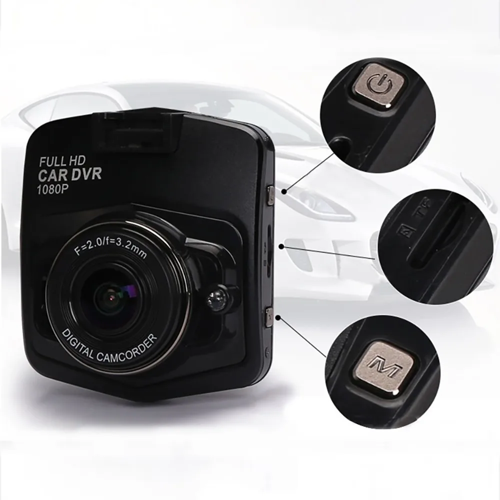 Макс 1080P 2 4 дюймов Автомобильный видеорегистратор Dash Cam HD AV-OUT/HDMI g-сенсор
