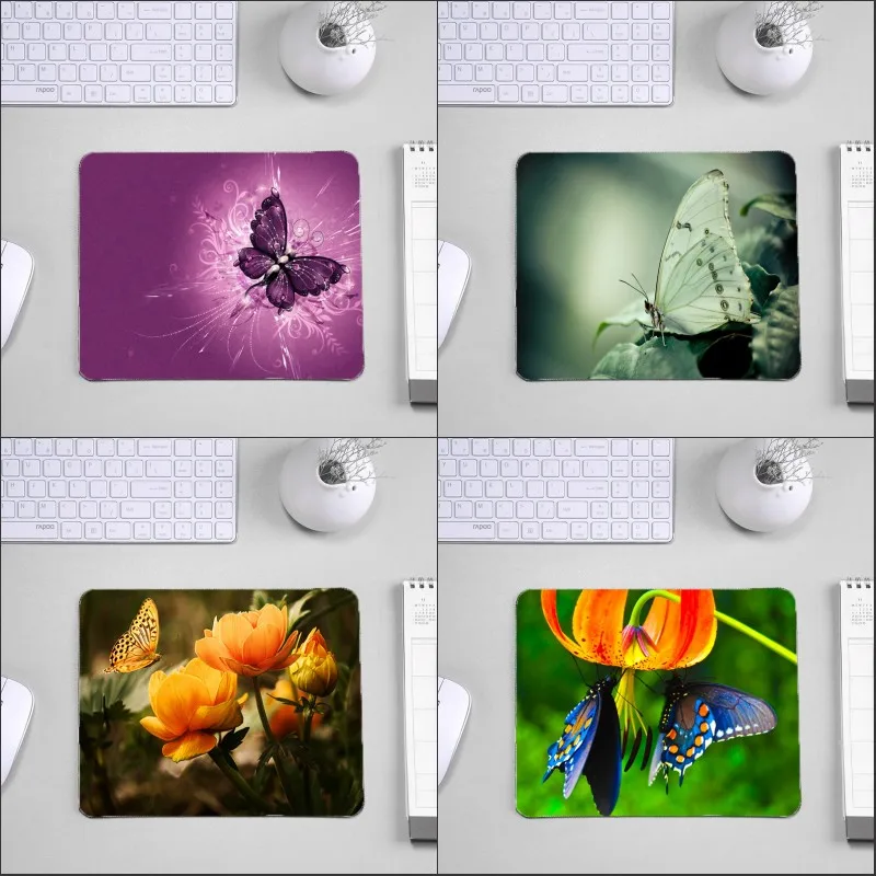 

Mairuige New Pattern Beauty Lovely Animals Butterfly Design Diy Mousepad for Pet Lovers Cat Dog Mini Pc Table Mats for Gamer