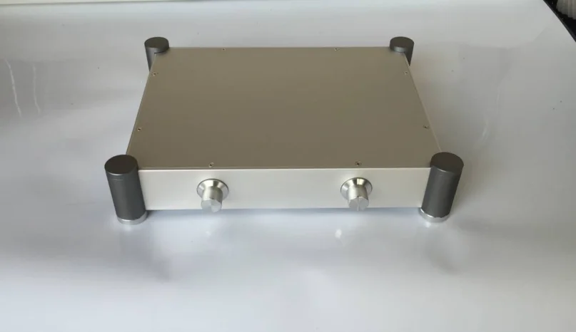 GZLOZONE DIY округлый ламповый усилитель шасси предусилитель Amp чехол 430*84*342 мм L12