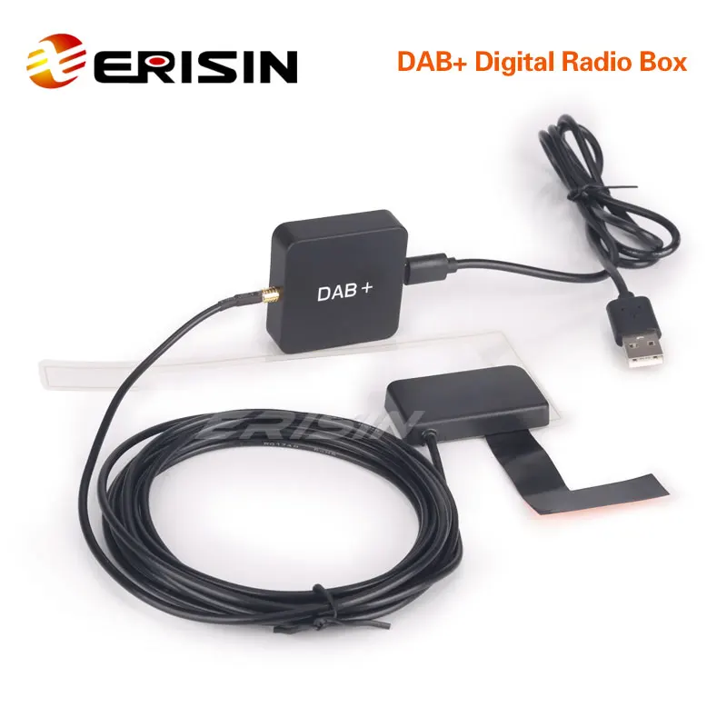 Erisin Digital Radio DAB Box Aerial MCX усиленная антенна для Android 8 1/9 0/10 0 Car Stereo ES354|Приемник и GPS| |