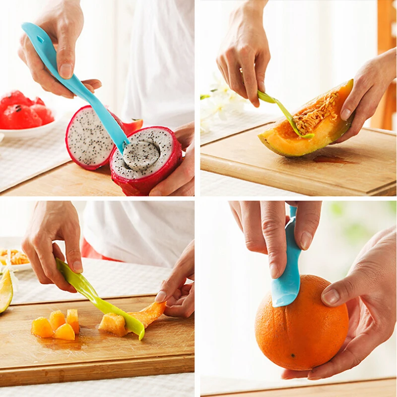Creative multifunction fruit vegetable tools easy cutter portable plastic skin peeler practice tool fruits and vegetables | Дом и сад