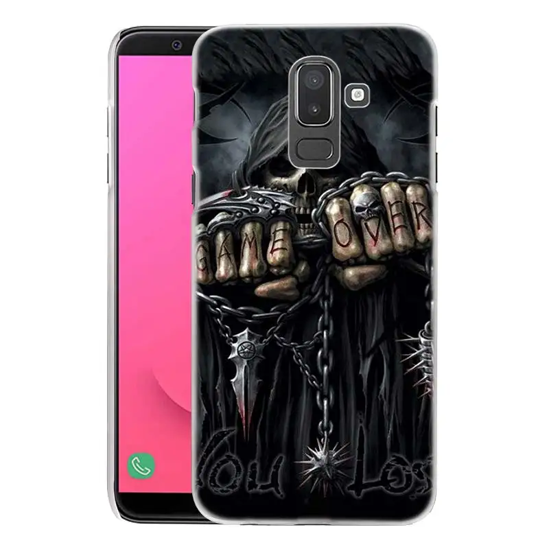 05 Жесткий чехол из поликарбоната для samsung Galaxy A6, A8 Plus, A7, J4, J6, J8 Plus,, Fundas, капа, чехол для телефона, чехол с черепом и черепом - Цвет: 05