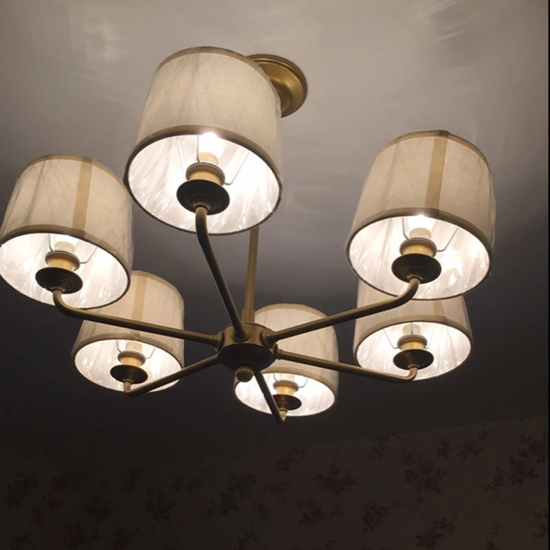 6 светильников s современные металлические люстры американская деревенская