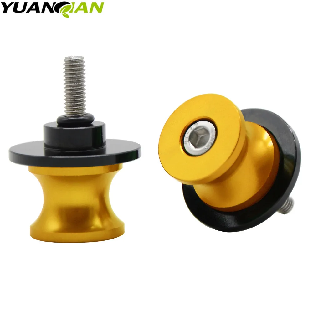 2 шт. алюминиевые подставки для мотоциклов Honda Suzuki Yamaha Kawasaki|stand screw|swingarm spools sliderswingarm