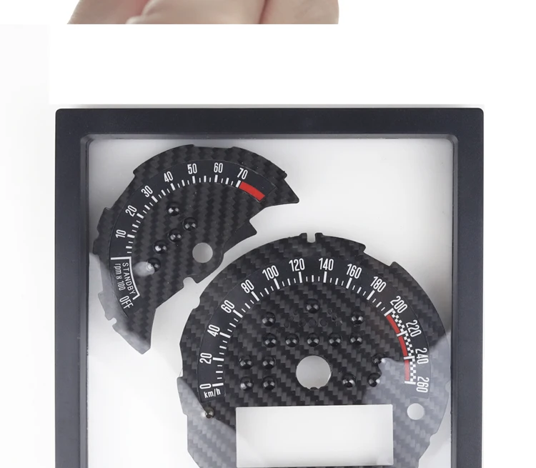 Тахометр из углеродного волокна и Speedmeter стикер для Mini Cooper F55 F54 F56 F57 F60(2 шт./компл
