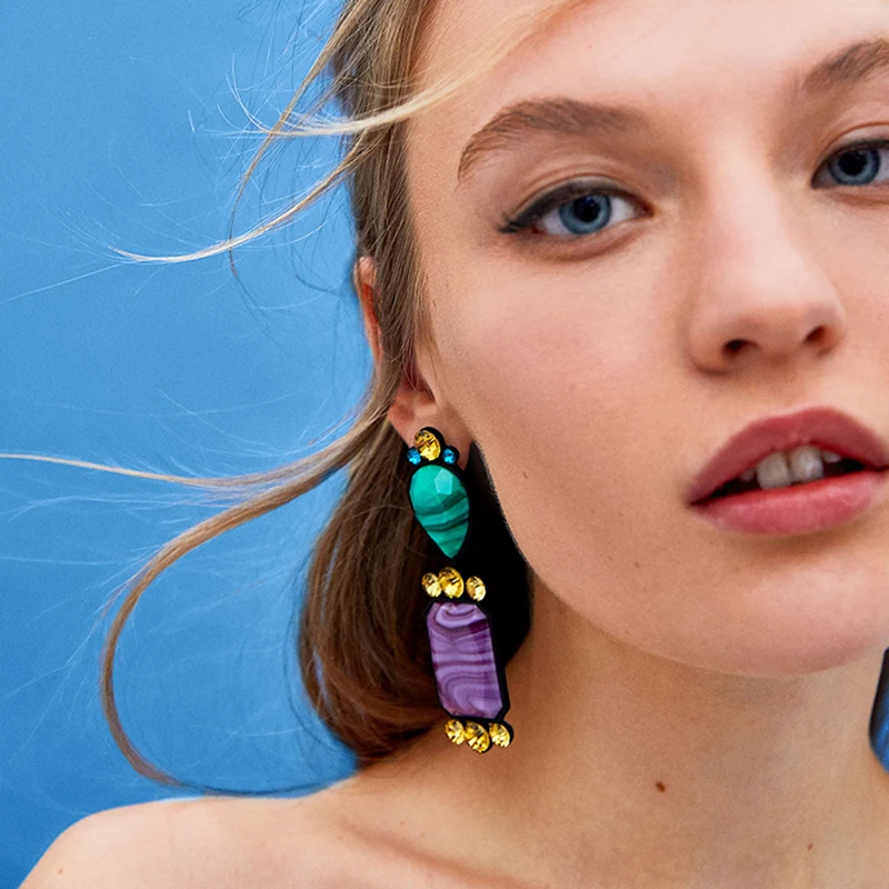 Boho Винтаж Геометрическая себе серьги для Для женщин Bijoux Макси Jewelry Шарм