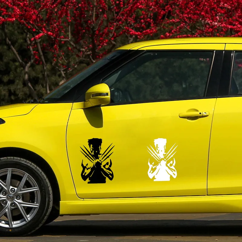 Автомобильные наклейки волк X Men Забавный Росомаха мультяшный Автомобиль