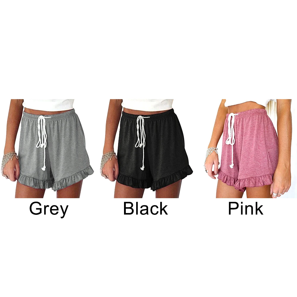 Универсальная юбка с оборками завышенной талией боковая фитнес однотонная