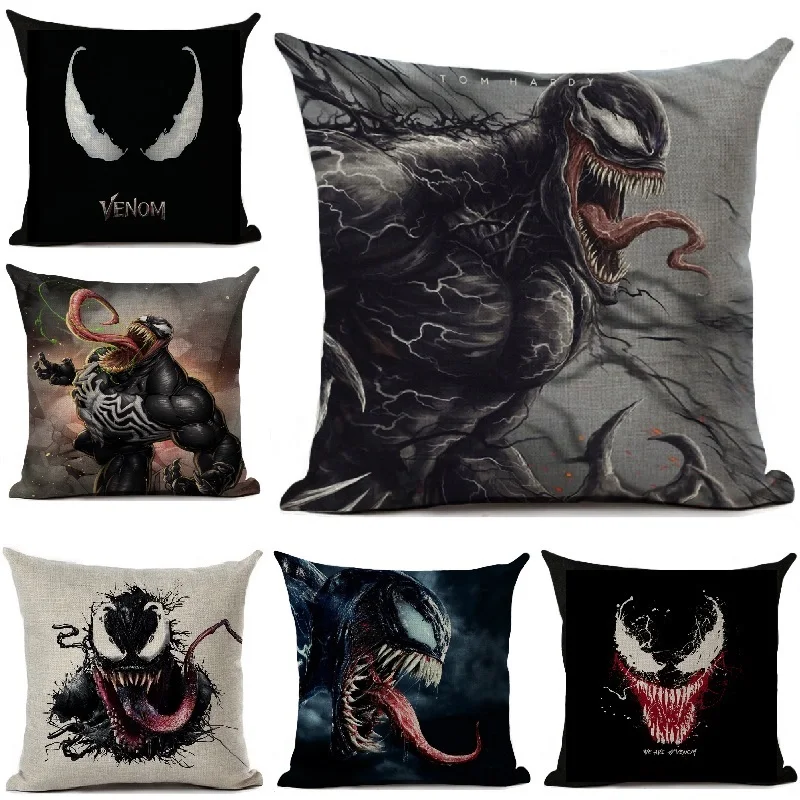 Чехол на подушку Venom Льняные декоративные подушки для дивана 45*45 см|Наволочки| |