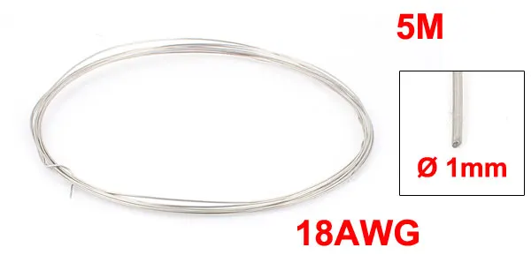 Uxcell 5 м Длина Constantan нагревательный элемент 21Awg 0,7 мм Диаметр нагреватель провода катушки