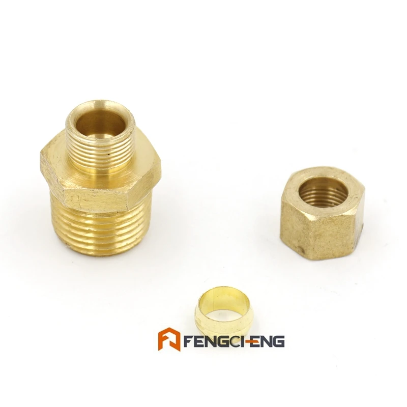 Латунь 3/8 &quotкомпрессия x 1/2&quot Мужской NPT | Дом и сад