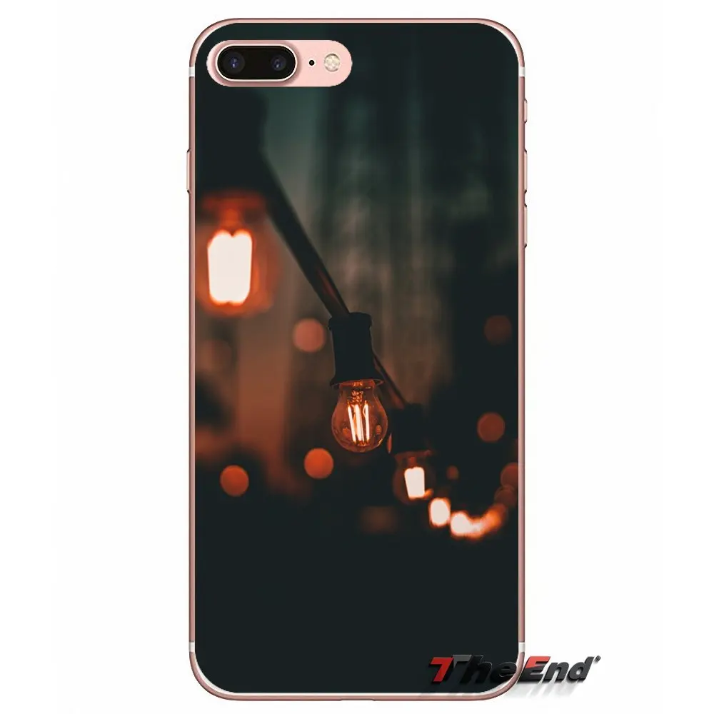 Лампа лампочка ТПУ силиконовый чехол для телефона iPhone X 4 4S 5 5S 5C SE 6 6S 7 8 Plus Samsung Galaxy J1