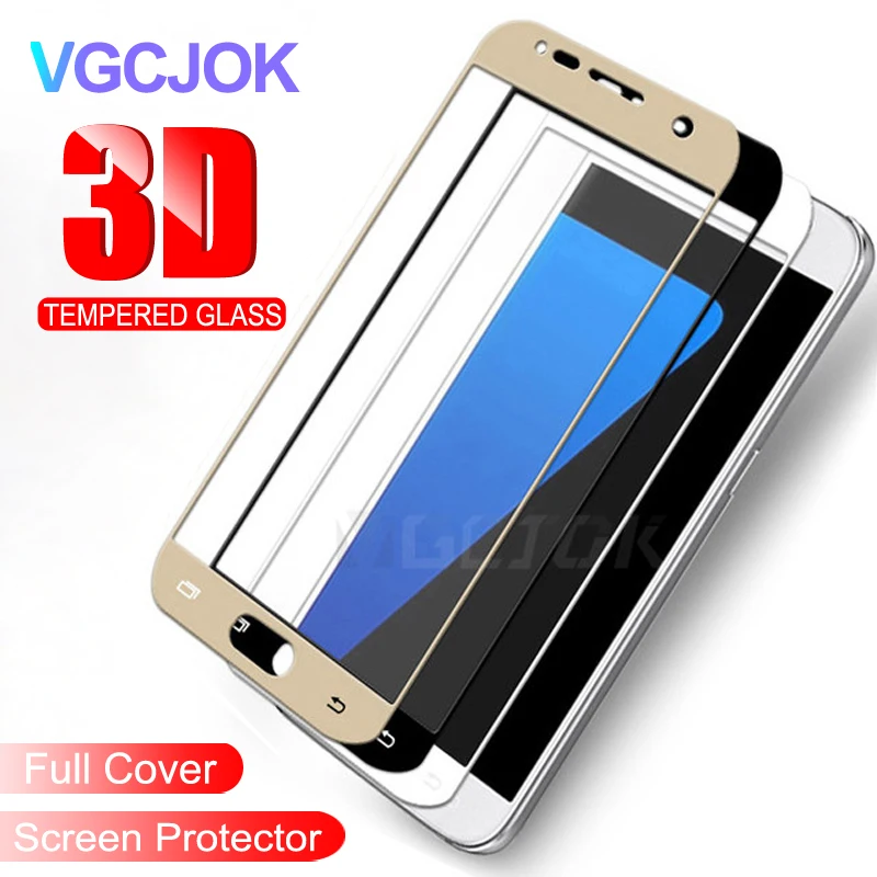 3D полное покрытие из закаленного стекла для samsung Galaxy J3 J5 J7 A3 A5 A7 Защитное стекло для экрана для Galaxy S7 пленка