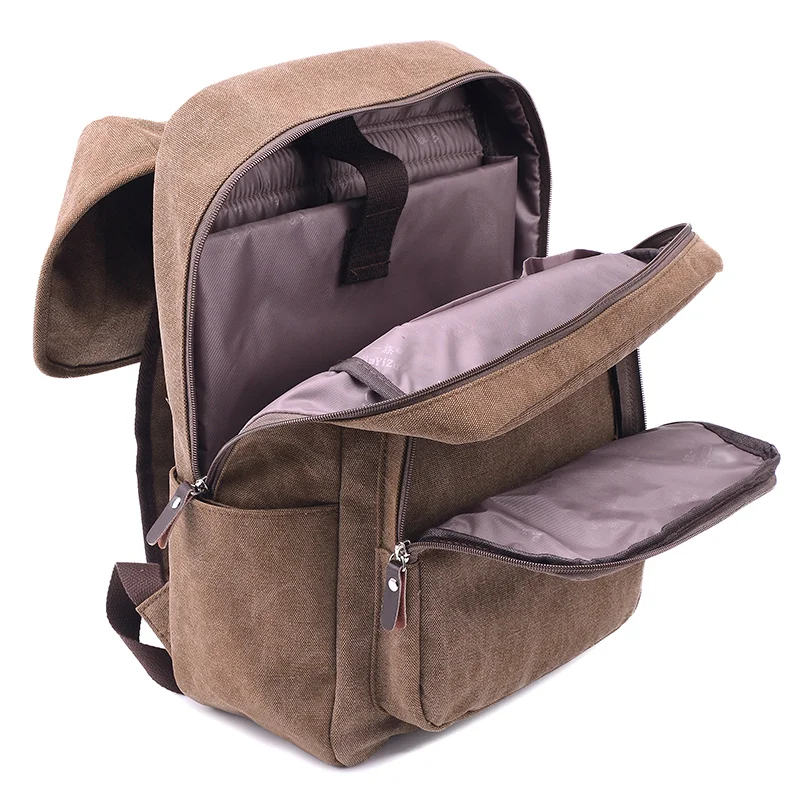 Рюкзак мужской на молнии вместительный с отделением для школы | Багаж и сумки