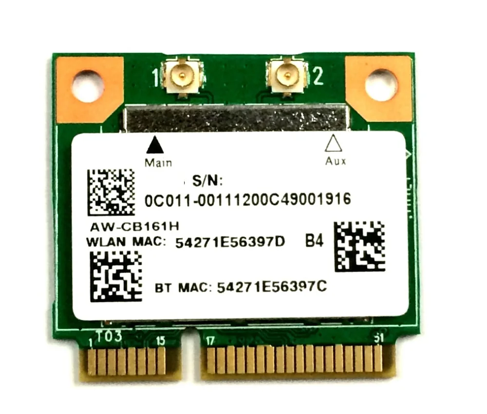 Оптовая продажа новая компактная беспроводная карта Azurewave AW-CB161N RTL8821AE 433 Мбит/с PCi-e