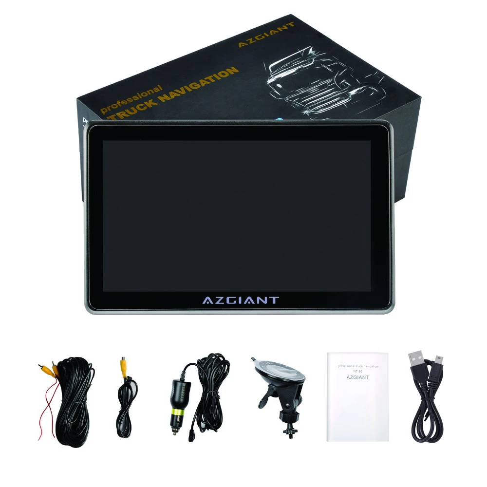 AZGIANT 7 &quotAndroid gps навигация wifi Автомобильный видеорегистратор грузовик навигатор