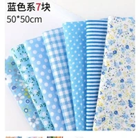 63Pcs/Lot, Cotton Plain Green Printed Quilted Fabrics Set,Textile Patchwork,Fabric for Sewing,Tissue,Cloth,Tilda50x50cm - Цвет: E 50CMX50CM
