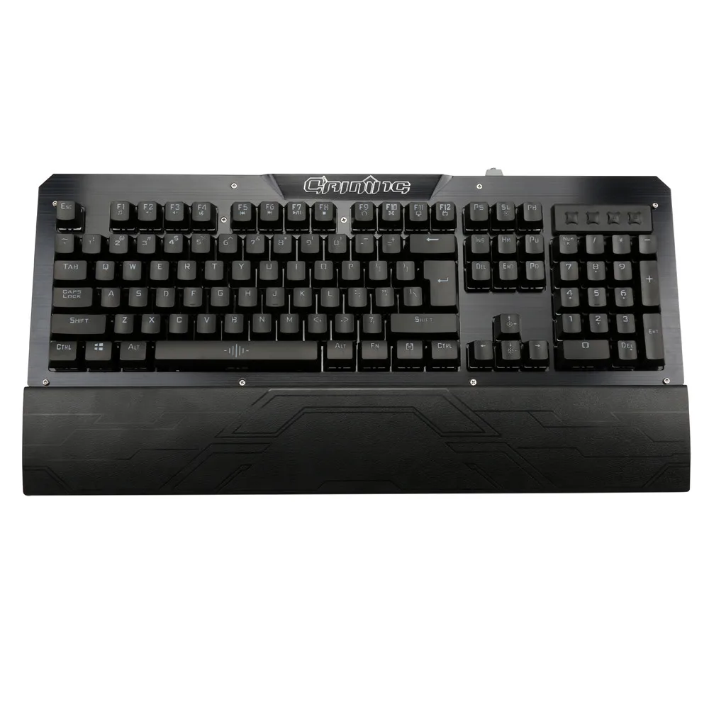 VOBERRY RGB LED подсветка Проводная USB клавиатура светящиеся 104 клавиши игровые
