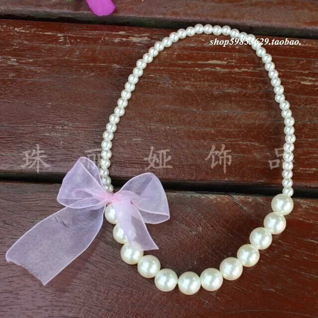 

5 шт. Новый бант веревка искусственное ожерелье Милая Белая комбинация Экологичные красивые подарки браслет жемчужное ожерелье