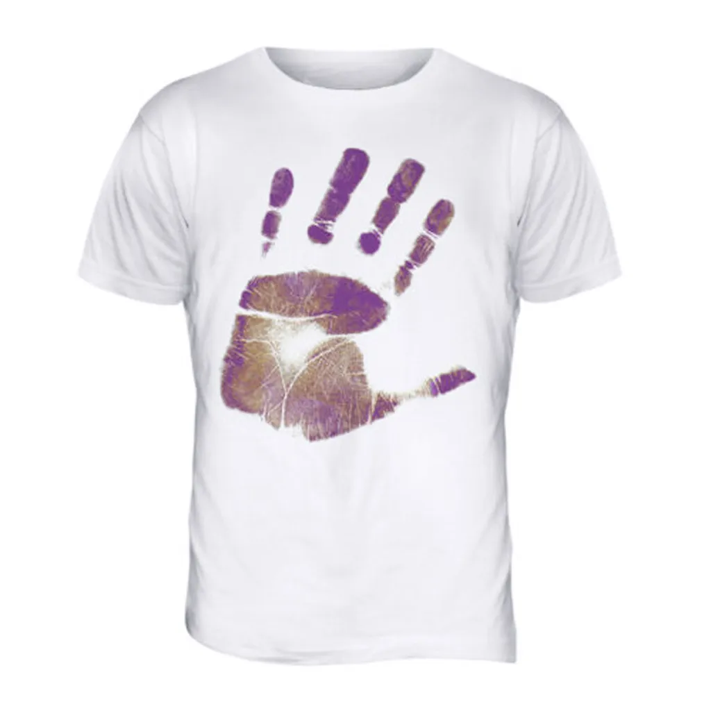 2019 Мужская футболка с отпечатком пальца мужская летняя хлопковая Футболка