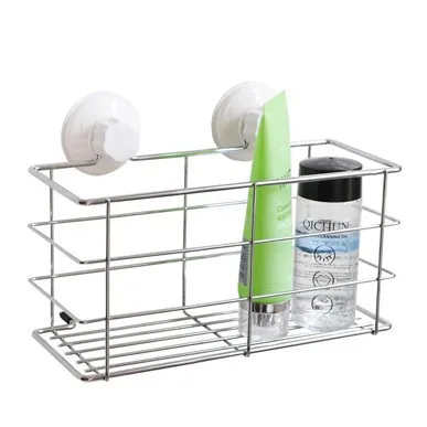 

Sucker keranjang barang storage rack hook Bathroom Shelves 25*10cm free shipping