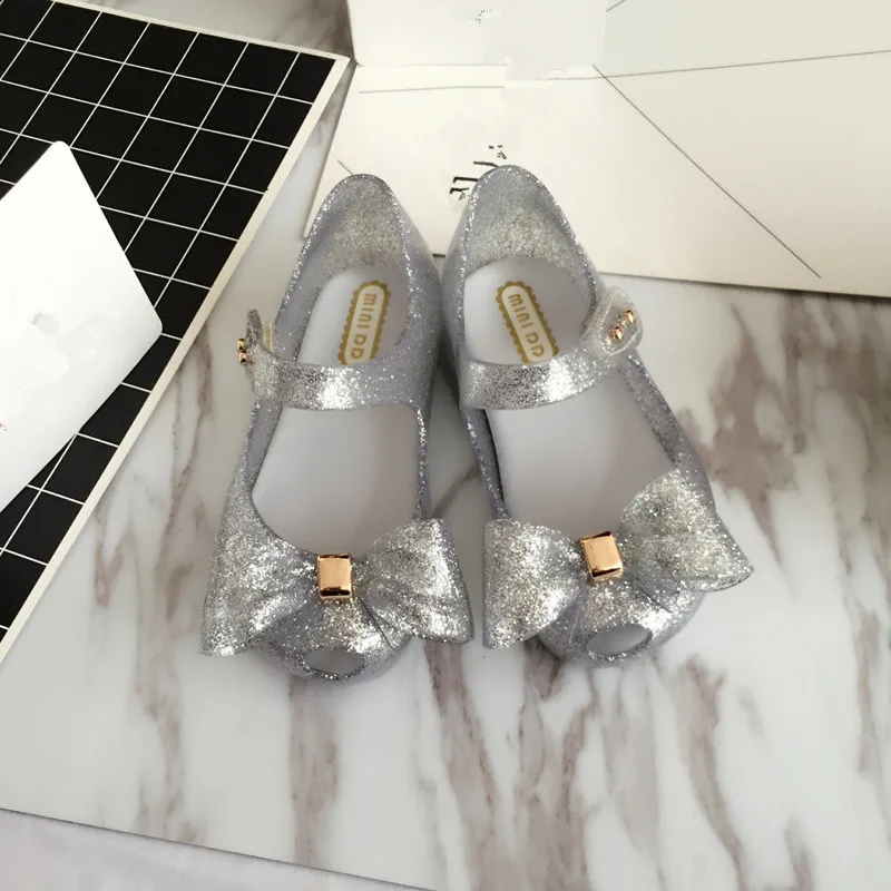 Mini Melissa/3 цвета; детские сандалии с котами; прозрачные сандалии для девочек; коллекция года; Летние сандалии для девочек; пляжная обувь для малышей; 12-19 см