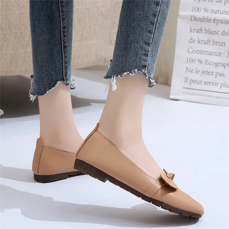 Женские повседневные лоферы в английском стиле с бантом летние женские туфли на