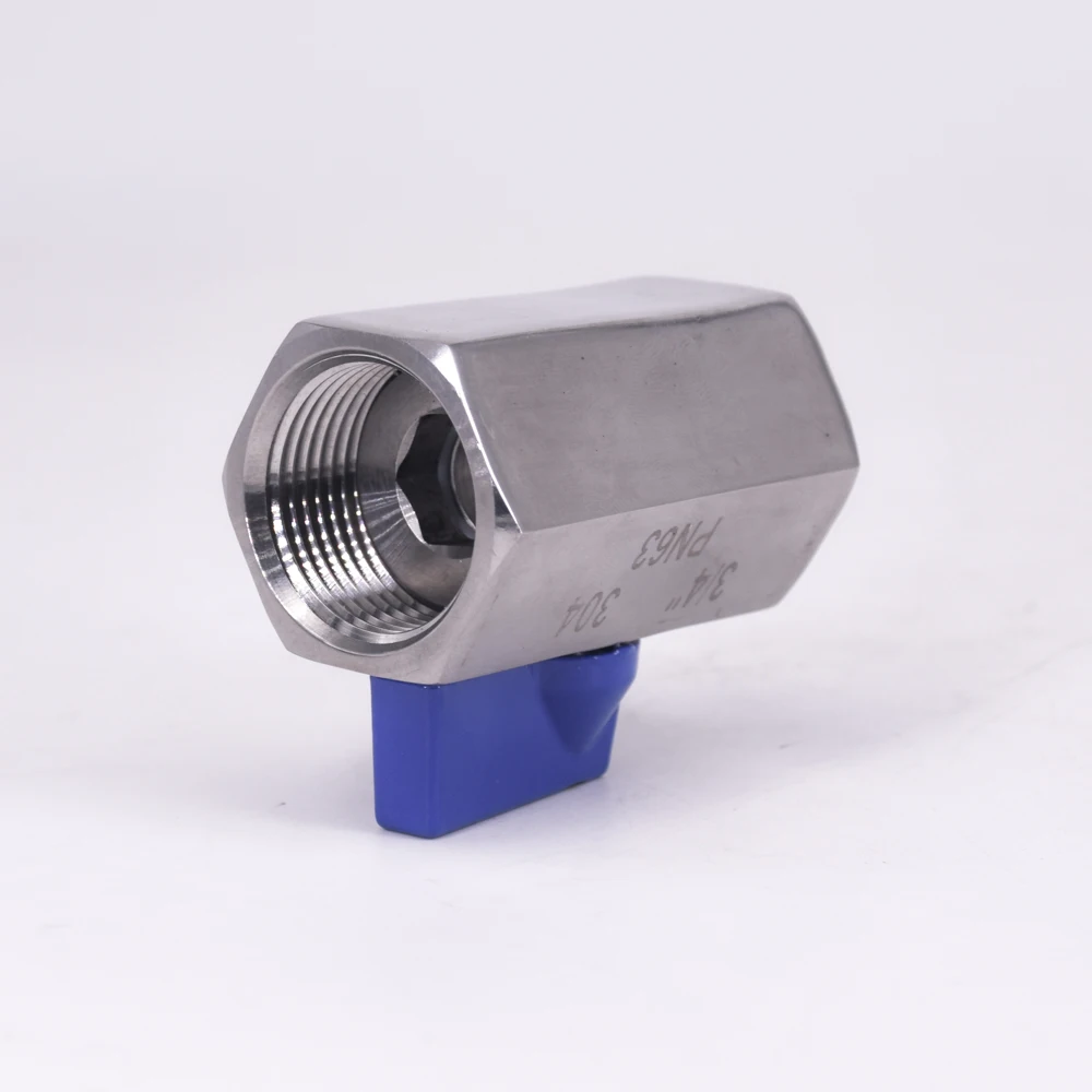 3/4&quot BSP Mini Sanitary Ball Valve Homebrew Beer SUS 304 Stainless Steel With Blue Hanlde | Обустройство дома