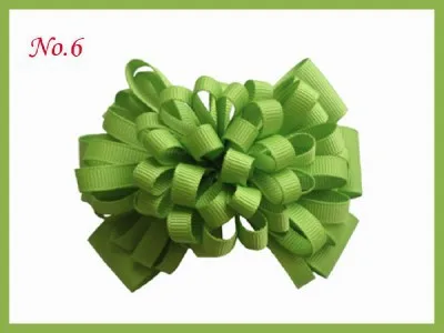 

26pcs Free Shipping New Hot Sell Hair Accessories Boutique Ring Hair Bow Set for Girls Ribbon 4"Fireworks Hair Bows