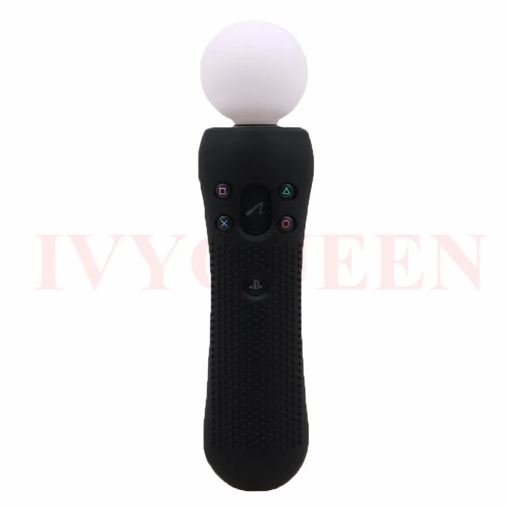 1 Black IVYUEEN PS VR Move Skin для sony playstation PSVR контроллер силиконовый резиновый нескользящий защитный чехол для PS4 VR Motion Console - Цвет: 1 Black