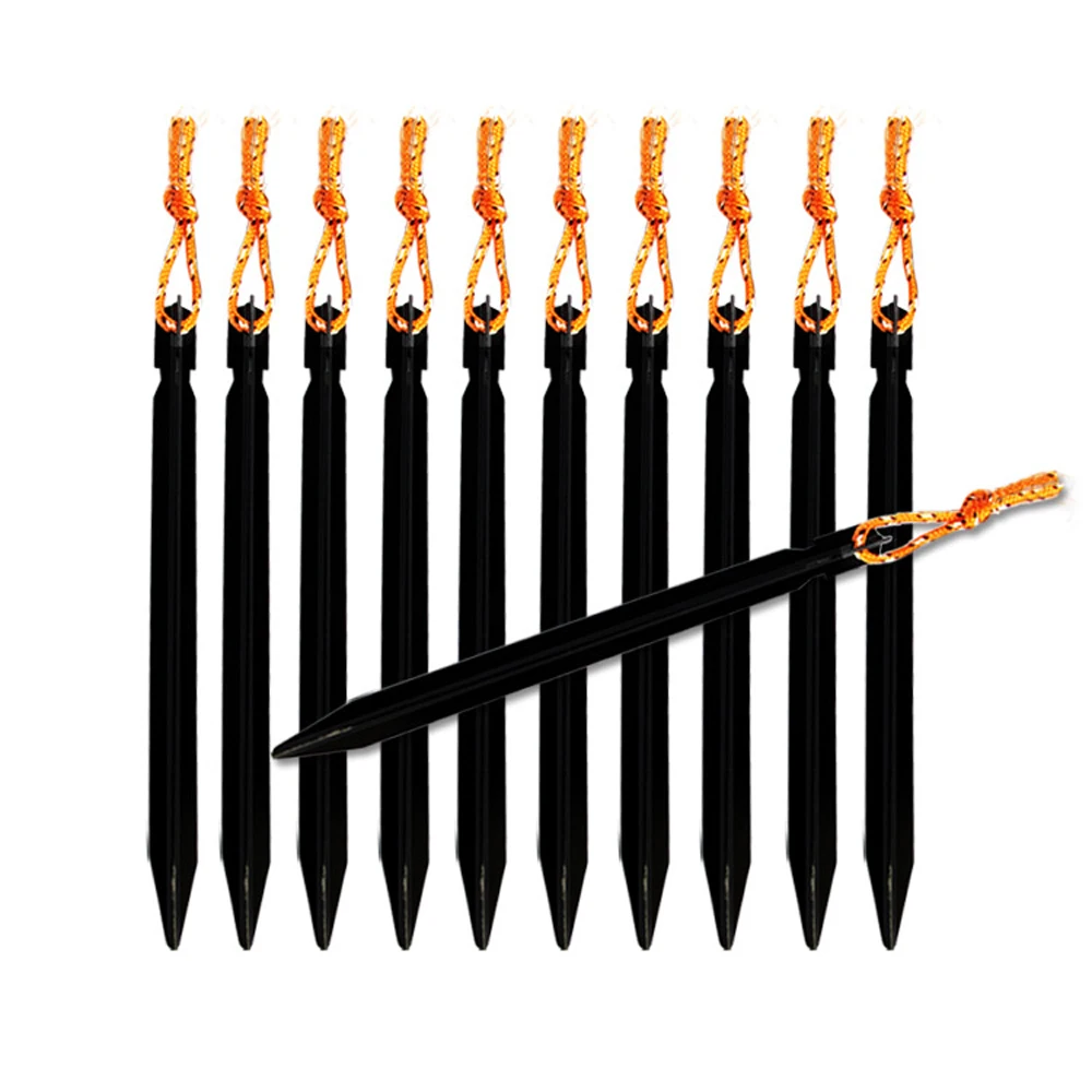 

10 Pack 18cm tent needle outdoor reinforcement windproof aluminum alloy camping hiking equipment outdoor tent accessories