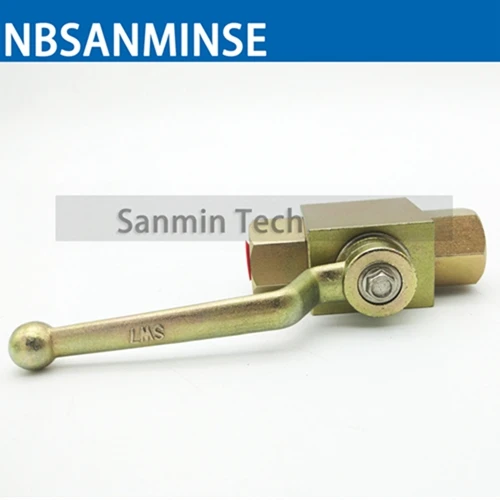 NBSANMINSE High Pressure Hydraulic Ball Valve KHB 1/8 1/4 3/8 1/2 Carbon Steel NPT G Manual Valve Engineer Industry On Off valve