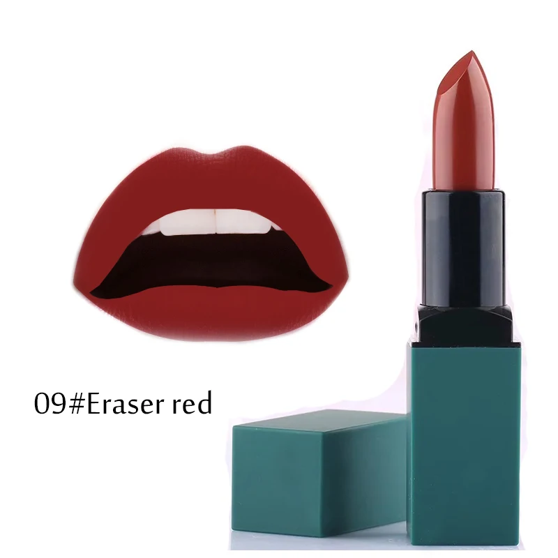 09 eraser red Корейская косметика, матовая губная помада, тинт для макияжа, бархатная, долговечная, водостойкая, увлажняющий бальзам для тату, макияж 131-0239 - Цвет: 09 eraser red