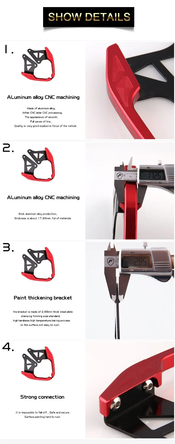 Профессиональный CNC подлокотник для заднего сиденья пассажирские поручни Honda MSX125